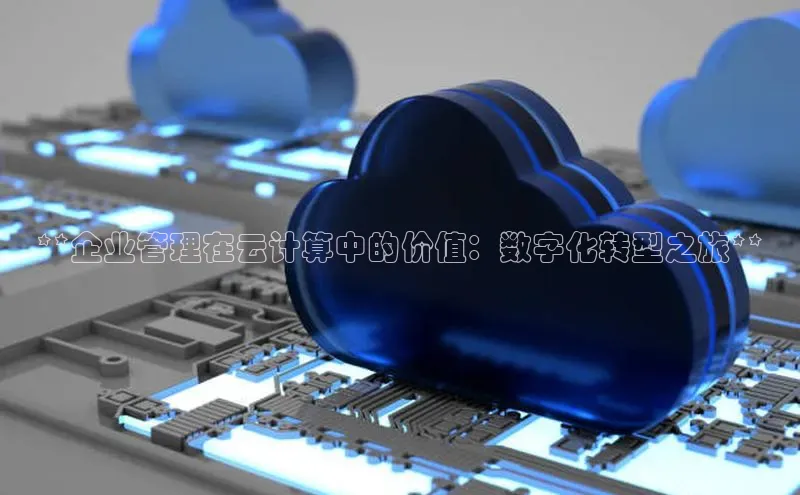 杏鑫平台开户百度搜索资源平台**企业管理在云计算中的价值：数字化转型之旅**